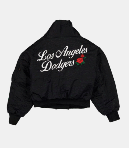 Los Angeles Dodgers New Era x Alpha Industries Shawl Collar Bomber Jacket 2