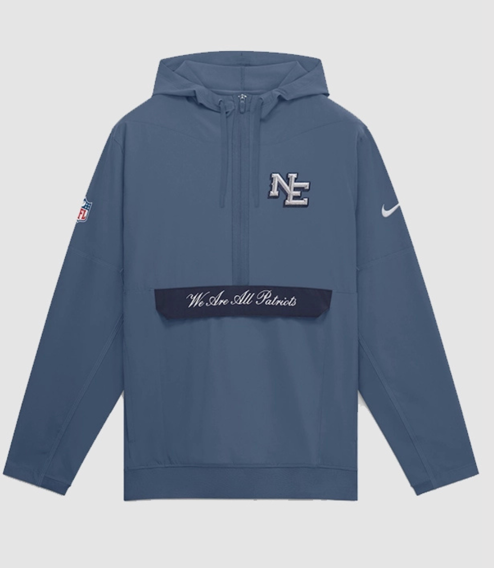 New England Patriots 2026 Nike Rivalries Sideline Anorak Jacket 1 New England Patriots 2026 Nike Rivalries Sideline Anorak Jacket 1