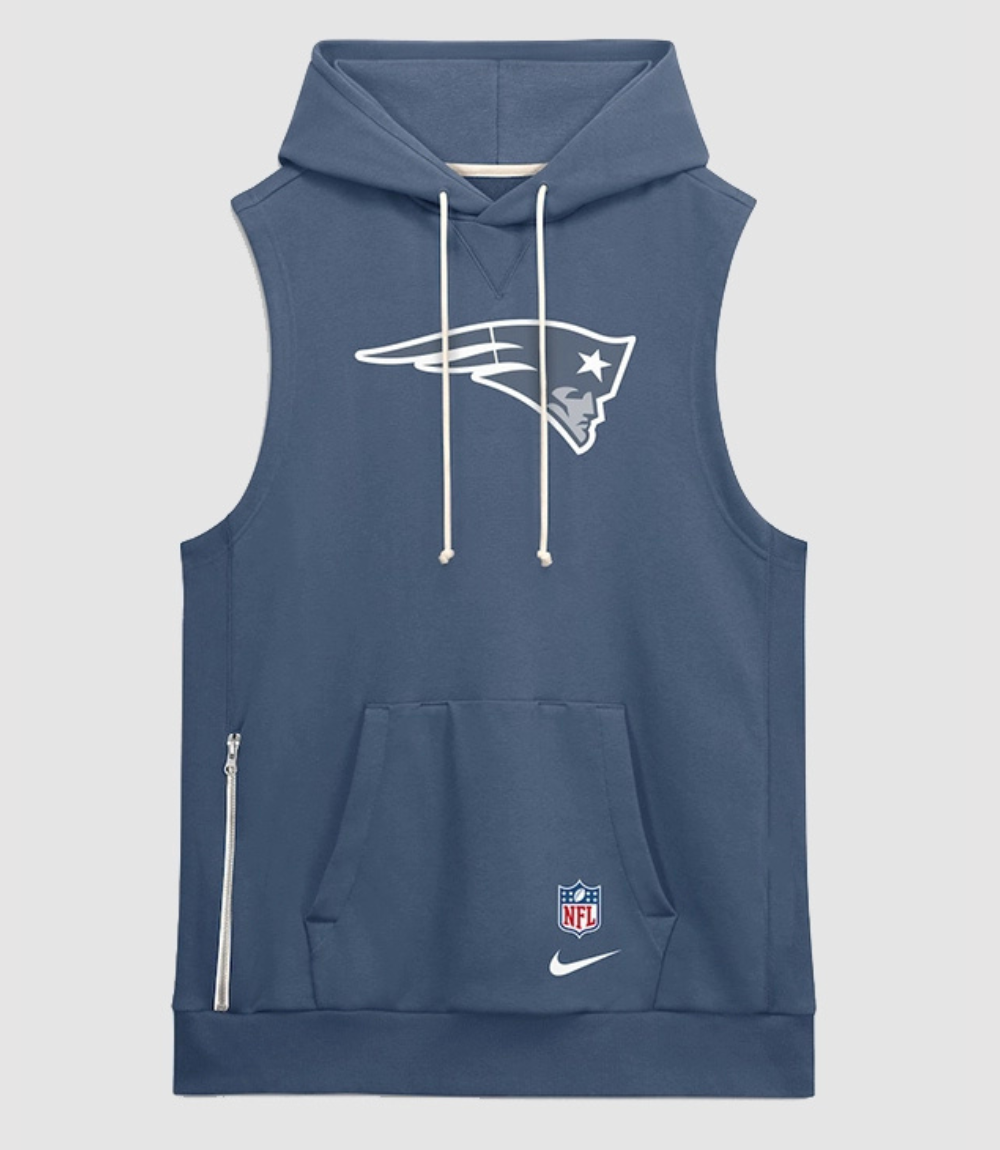 Nike 2026 New England Patriots Rivalries Sideline Sleeveless Hoodie 1 Nike 2026 New England Patriots Rivalries Sideline Sleeveless Hoodie 1