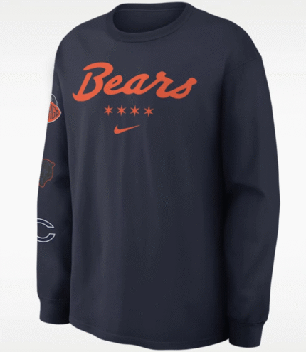 Nike Bears Rivalries 2026 Navy Long-Sleeve T-Shirt 1
