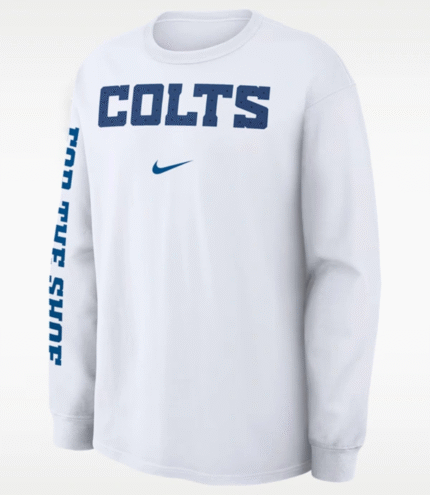 Nike Colts Rivalries 2026 White Long-Sleeve T-Shirt 1