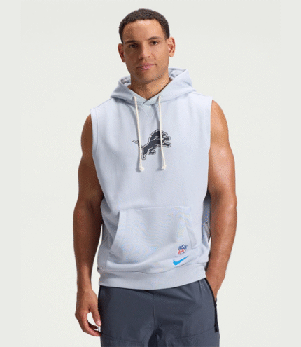 Nike Detroit Lions Rivalries 2026 Sideline Sleeveless Hoodie 1