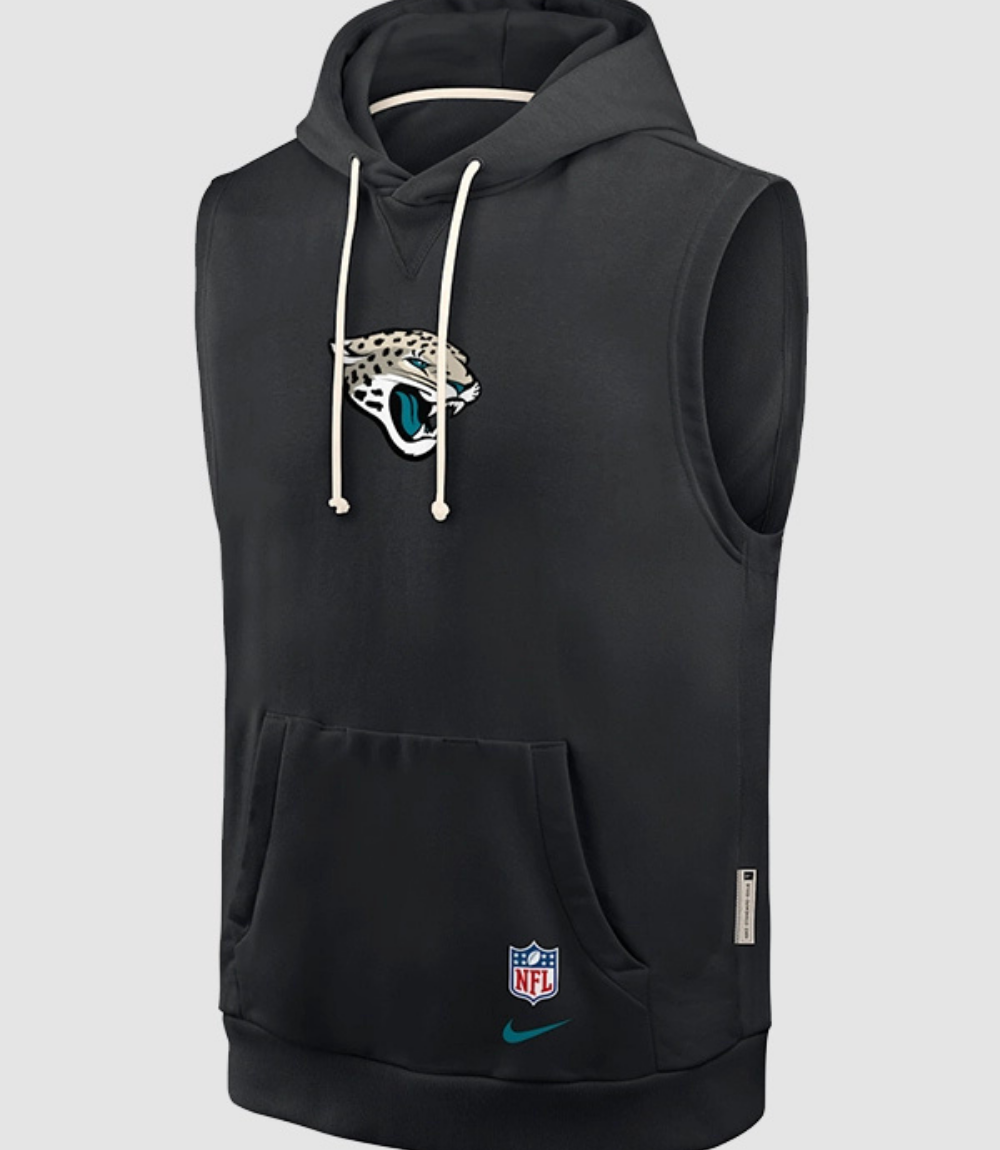 Nike Jaguars Rivalries 2026 Sideline Sleeveless Hoodie 1 Nike Jaguars Rivalries 2026 Sideline Sleeveless Hoodie 1