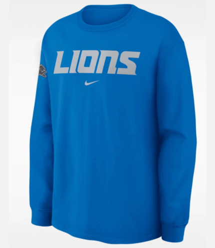 Nike Lions Rivalries 2026 Blue Long-Sleeve T-Shirt 1