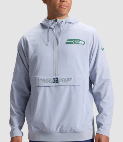 Seahawks Nike Rivalries 2026 Sideline Anorak Half-Zip Jacket 1