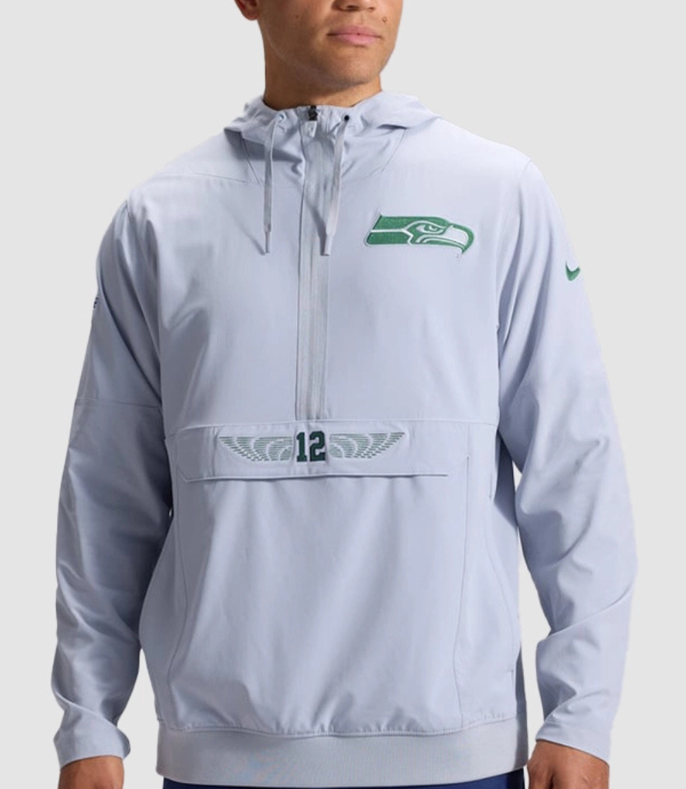 Seahawks Nike Rivalries 2026 Sideline Anorak Half-Zip Jacket 1 Seahawks Nike Rivalries 2026 Sideline Anorak Half-Zip Jacket 1