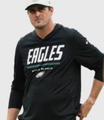 Sean Mannion Preseason 2026 Eagles Long Sleeve Hooded T-Shirt 4