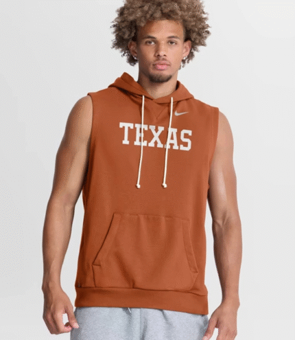 Texas Longhorns 2026 Sideline Sleeveless Hoodie 1
