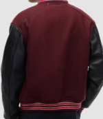 Travis Kelce Tommy Hilfiger Mixed-Media Varsity Jacket 4