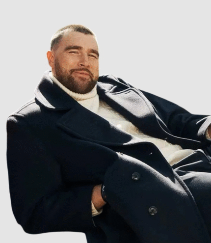Travis Kelce Tommy Hilfiger Wool Peacoat 3