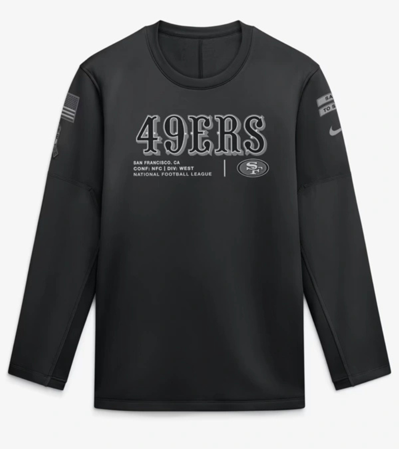 49ers 2026 Salute to Service Crewneck Sweatshirt 3 49ers 2026 Salute to Service Crewneck Sweatshirt 3