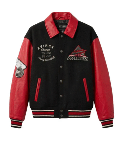 AVIREX Team Eagle Wool Leather Jacket 5