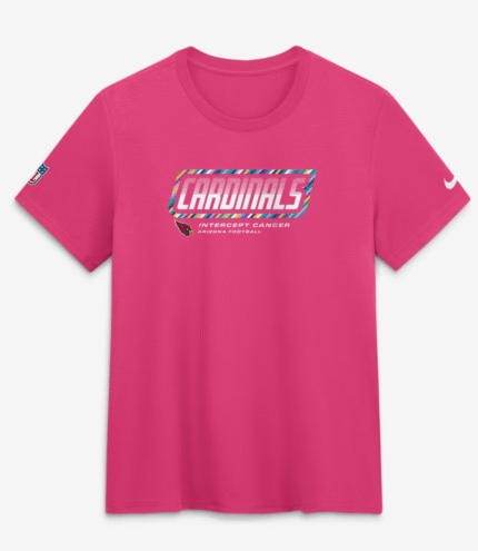 Arizona Cardinals 2026 Pink Crucial Catch T-Shirt 1