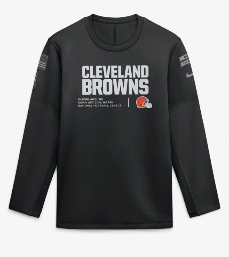 Browns 2026 Salute to Service Crewneck Sweatshirt 1 Browns 2026 Salute to Service Crewneck Sweatshirt 1