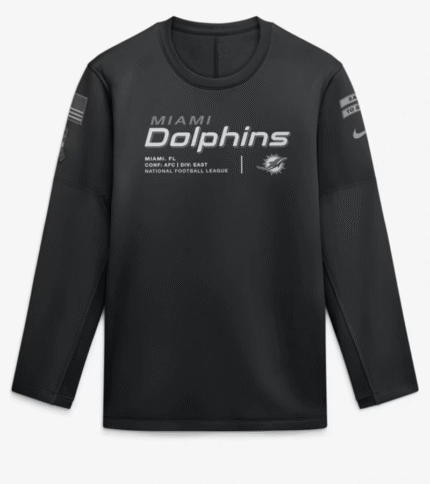 Dolphins 2026 Salute to Service Crewneck Sweatshirt 1