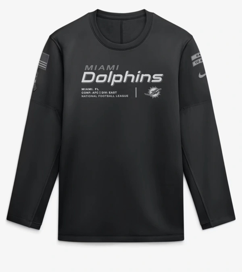 Dolphins 2026 Salute to Service Crewneck Sweatshirt 1 Dolphins 2026 Salute to Service Crewneck Sweatshirt 1