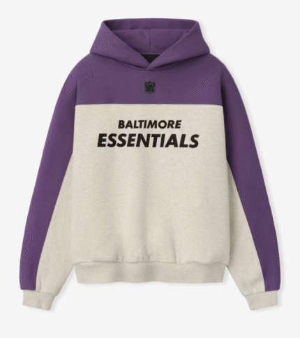 Fear of God x NFL Heather Baltimore Ravens 90s Relaxed Hoodie 4