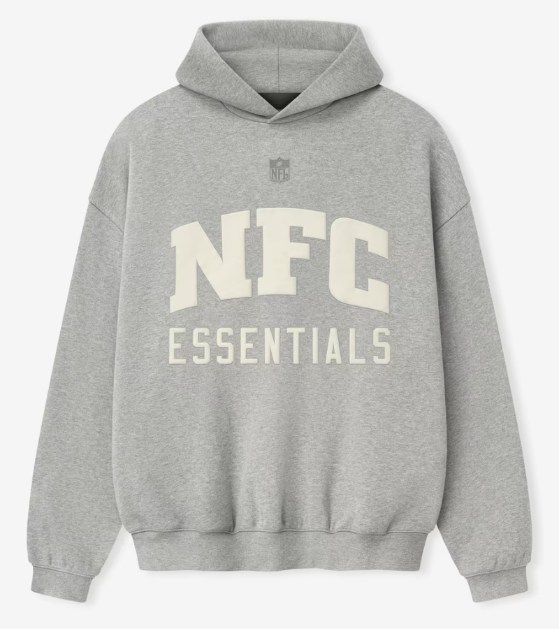 Fear of God x NFL Heather Gray NFC Sport Hoodie 1 Fear of God x NFL Heather Gray NFC Sport Hoodie 1