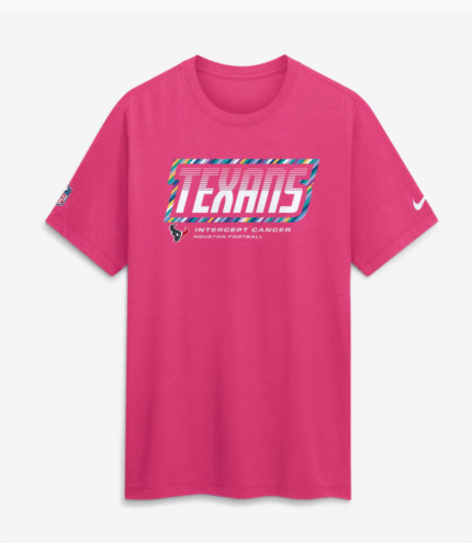 Houston Texans 2026 Pink Crucial Catch T-Shirt 1
