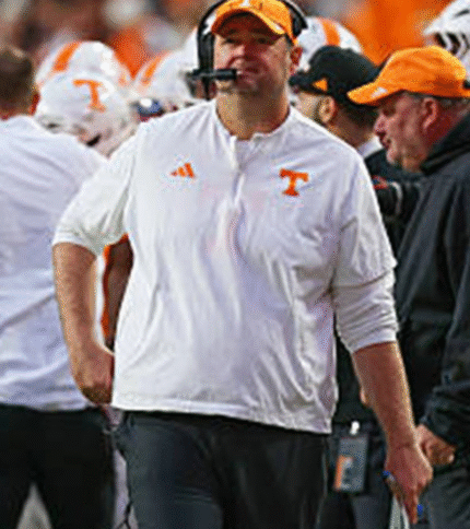 Josh Heupel 2026 Tennessee Volunteers Sideline Quarter-Zip Jacket 1