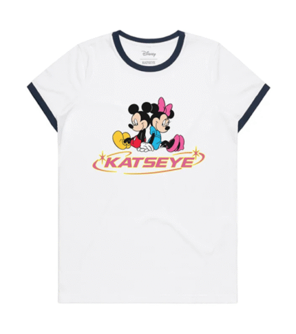KATSEYE x Disney Mickey & Minnie Ringer T-Shirt 1