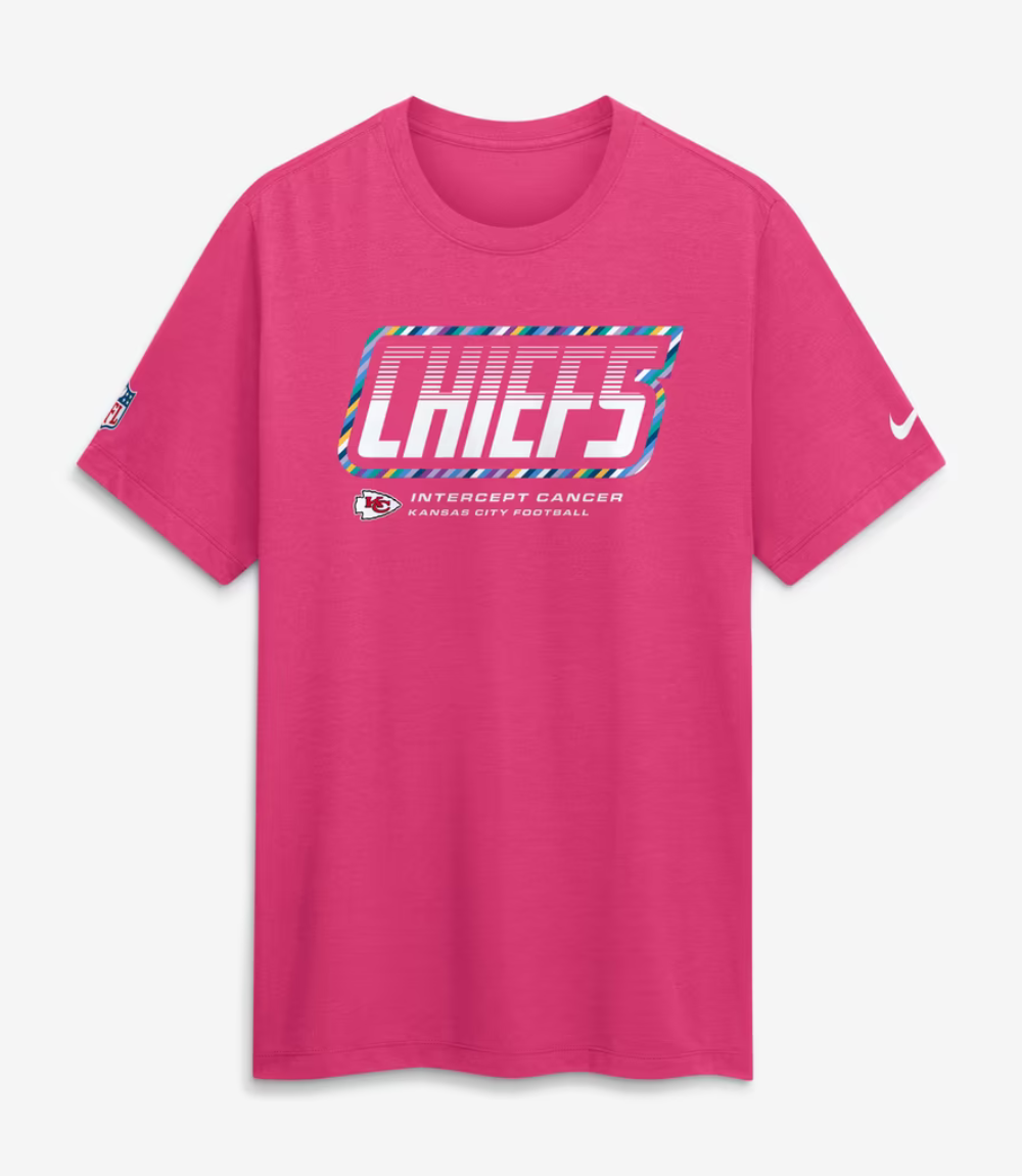 Kansas City Chiefs 2026 Pink Crucial Catch T-Shirt 1 Kansas City Chiefs 2026 Pink Crucial Catch T-Shirt 1