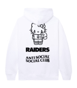 Las Vegas Raiders ASSC White Hello Kitty Hoodie 1