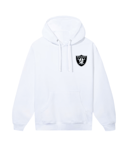 Las Vegas Raiders ASSC White Hello Kitty Hoodie 2
