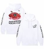 Las Vegas Raiders ASSC x NFL White Blossom Hoodie 3