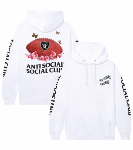 Las Vegas Raiders ASSC x NFL White Blossom Hoodie 3