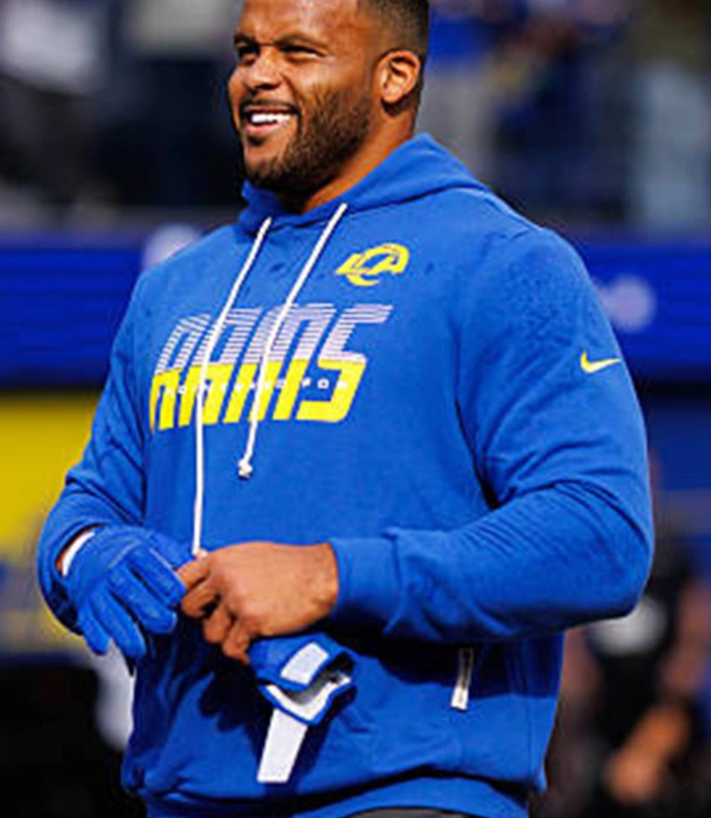 Los Angeles Rams Aaron Donald 2026 Sideline Hoodie 4