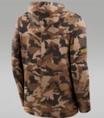 Michigan Wolverines Nike 2026 Military Appreciation Hooded Long Sleeve T-Shirt 2