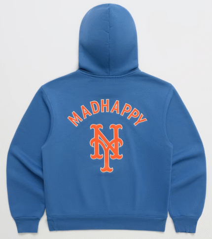 New York Mets Madhappy Blue Fleece Hoodie 3
