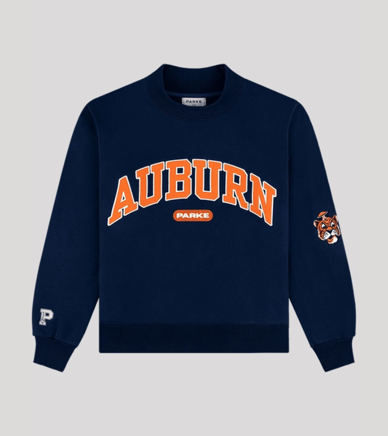 Parke x ’47 Auburn Mockneck Blue Sweatshirt 1 Parke x ’47 Auburn Mockneck Blue Sweatshirt 1