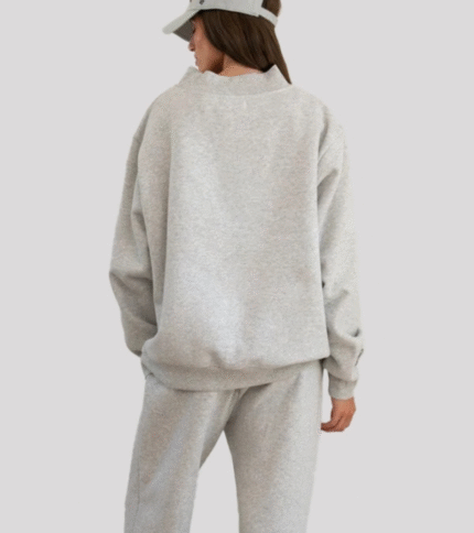 Parke x ’47 Auburn Mockneck Grey Sweatshirt 3