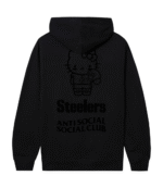 Pittsburgh Steelers ASSC Black Hello Kitty Hoodie 1