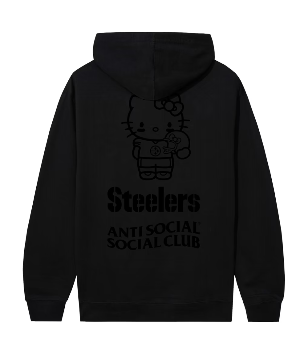 Pittsburgh Steelers ASSC Black Hello Kitty Hoodie 1 Pittsburgh Steelers ASSC Black Hello Kitty Hoodie 1