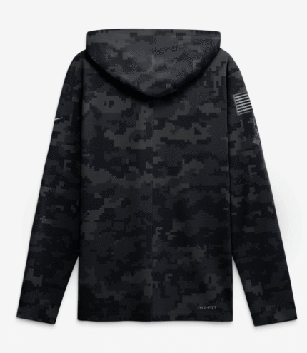 Saints 2026 Salute to Service Hooded Long Sleeve T-Shirt 2