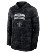 Saints 2026 Salute to Service Hooded Long Sleeve T-Shirt 3