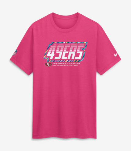 San Francisco 49ers 2026 Pink Crucial Catch T-Shirt 1