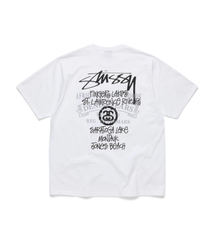 Stussy x Denim Tears New York Fishing Tour T-Shirt 2