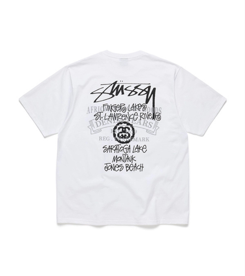 Stussy x Denim Tears New York Fishing Tour T-Shirt 2 Stussy x Denim Tears New York Fishing Tour T-Shirt 2