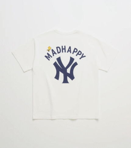Yankees x Peanuts Heavyweight White Tee 3